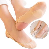 Boat Socks Womens Summer Socks High-heeled Shoes Cotton Pad Ultra-shallow Mouth Silicone Non-slip Ice Silk Thin Socks Socks Tights