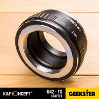 K&amp;F M42-FX Adapter แปลงเลนส์เมาส์ M42 เพื่อเอามาใส่กล้อง Fuji Mirrorless ได้ทุกรุ่น ( Lens mount adapter Mount M42 For Fuji ) ( เมาท์แปลง อแดปเตอร์ ) ( M42-FX / M42-X ) ( M42 FX / M42 X ) ( Geekster )