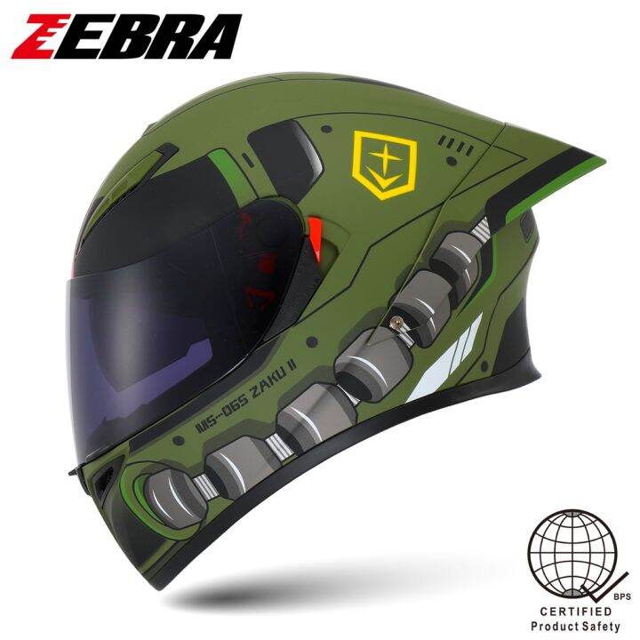 ZEBRA YM611 Motorcycle Helmets MAX Full Face Motor Helmet Dual Visor