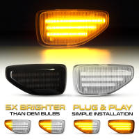 2Pcs LED Dynamic Side Marker Light Arrow Turn Signal Blinker Lamps For Dacia Logan 2 Sandero 2 Duster 2 Renault Stepway