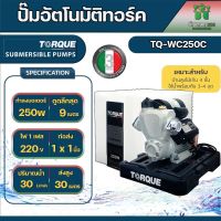 TORQUE ปั๊มอัตโนมัติ แรงดันคงที่ รุ่น TQ-WPS250C 250วัตต์ มีสวิทซ์ควบคุมแรงดัน ปั๊มน้ำ ปั๊มบ้าน ปั๊มอัตโนมัติ