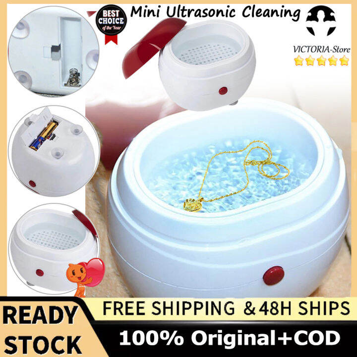 Gold Silver Jewelry Cleaner Machine Mini Ultrasonic Electric Cleaner Jewelry Furniture Essential