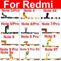 ปุ่มปรับระดับเสียงสวิตช์เปิดสวิตช์ปิดปุ่ม Flex Cable สําหรับ Xiaomi Redmi Note 3 4 4X 5 5A 6 7 8 8T 9s 9T 9Pro Max 4G 5G อะไหล่ซ่อม