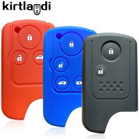 【cw】 Kirtlandi Silicone Key Holder Case Cover Keychain for Honda Fit Shuttle Freed Spike Hybrid Stepwgn Spada Keyless Shell Protector !