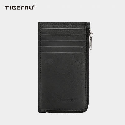 Tigernuหนังแท้RFID Anti Theft Blocking Protection Slim Card &amp; IDผู้ถือกระเป๋าสตางค์สำหรับชายกระเป๋าเงินขนาดเล็กกระเป๋าถือสำหรับบุรุษ