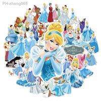 10/30/50pcs Disney Anime Cinderella Cartoon Stickers Decals DIY Phone Laptop Notebook Suitcase Diary Decoration Sticker Kids Toy