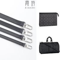 suitable for lv Black Cowhide Genuine Leather Shoulder Strap Silver Buckle Gold Buckle Adjustable Backpack Strap Replacement Presbyopic Bag Chain Condition suitable for lv