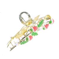 QianXing Shop Strawberry Hair Claw Clips Cute Metal Hair Clip Pink Hair Claws Clips Hair Styling Fashion Hair Supplies