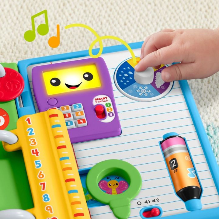 fisher-price-laugh-amp-learn-123-schoolbook-ฟิชเชอร์-ไพรซ์-หนังสือเรียนมีเสียงเพลง-123-หนังสือเรียนเด็กเล็ก