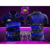 Chevrolet Colorado Car Full Sublimation Polo Shirt with Zipper（Contact the seller, free customization）