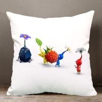 【hot】┇₪ Covers Cushion for Bed Pikmin Kawaii Cover 45x45cm Short Sleeping Pillows case 45x45 Sofa