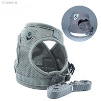 □◎✁ Dog Harness Clothes Vest Chest Cat Collars Rope Small Dogs Reflective Breathable Adjustable Outdoor Walking Pet Supplies