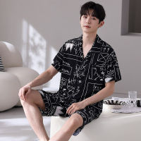 Factory Outlet Pajamas MenS Short Sleeve New Ice Spring Autumn Men Young Boys Summer Home