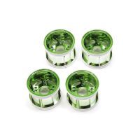 [ชุดแต่งรถบังคับ] TAMIYA 47418 WR-02CB T Parts (Wheel Rims) (Green Plated) ชุดแต่งทามิย่าแท้ rc