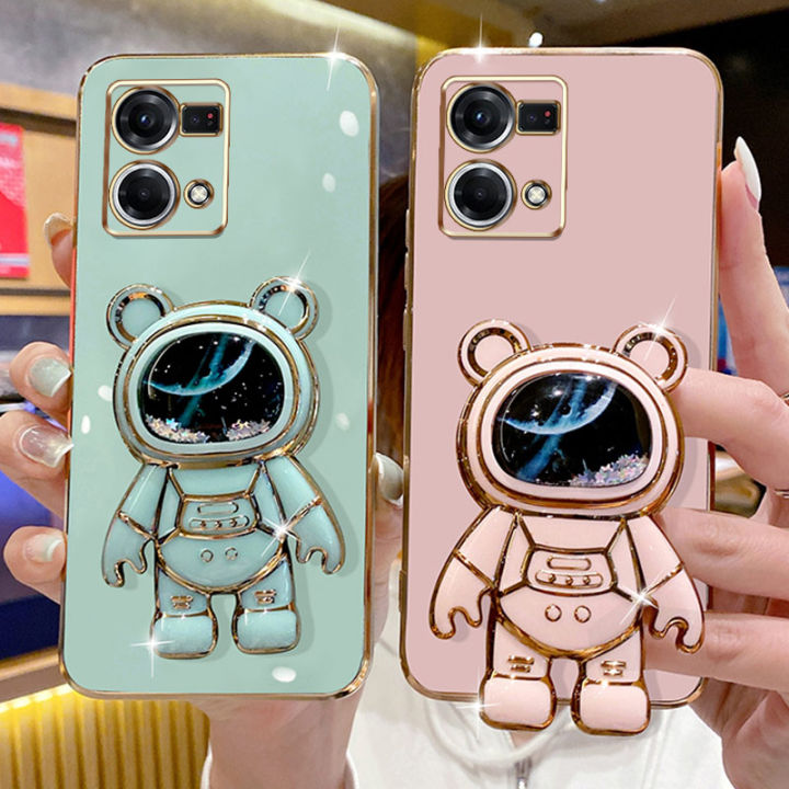 andyh-phone-case-oppo-reno-8-4g-reno-7-4g-f21-pro-6dstraight-edge-plating-quicksand-astronauts-who-take-you-to-explore-space-bracket-soft-luxury-high-quality-new-protection-design