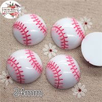 10pcs Resin Tennis Sports Flat Back Cabochon Art Supply Decoration Charm Craft DIY 24mm