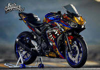 สติ๊กเกอร์ Full Body Yamaha Yzf R3 โมเดลแรก (เก่า) ลายยักษ์ไทยดัดฟัน