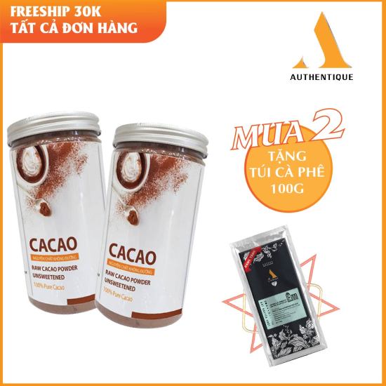 Best seller bột cacao 100% nguyên chất - không đường - hũ 440gr - tốt cho - ảnh sản phẩm 2