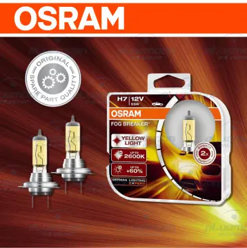 Osram Fog Breaker H7 Yellow Color Auto Head Light Lamps Bulb Hi/lo