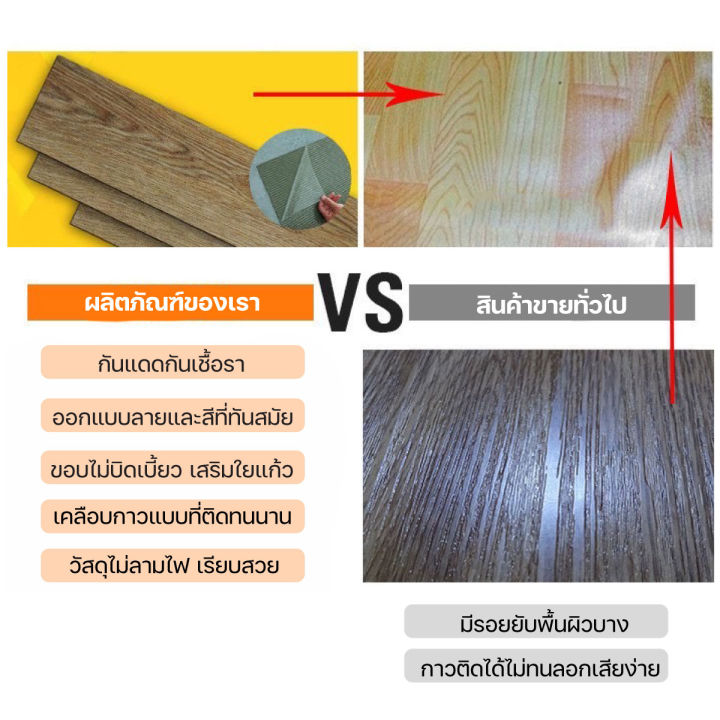 กระเบื้องยางลายไม้-กระเบื้องยางปูพื้น-กระเบื้องยางมีกาวในตัว-หนา1-6-mm-ติดตั้งง่าย-1กล่องต่อ1ออเดอร์