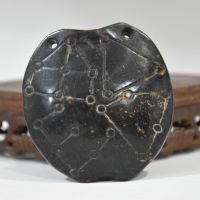 Tibet Hongshan Culture Antique Meteorite Tortoise Shell Collection Stone Carving Gifts Statues et Sculptures Crafts