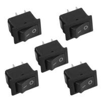 10Pcs Spst On Off Switch New Black 2ขาสวิทช์โยกสำหรับเครื่องจ่ายน้ำฯลฯ