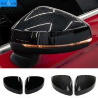 Black Side Mirror Cap Covers for Audi A3 S3 8V RS3 2013 2014 2015 2016 2018 2017 2019 Replace (Glossy Pearl Black)