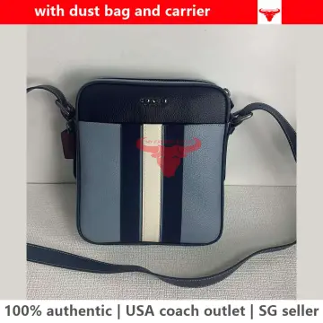 SpreeSuki - Coach Men Crossbody Bag In Gift Box Flight Bag In