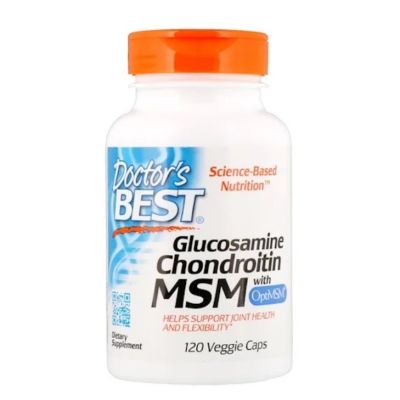 [Exp06/2024] Doctors Best, Glucosamine Chondroitin MSM with OptiMSM, 120 Veggie Caps