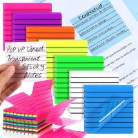 50sheets Transparent Posted it Sticky Note Pads Notepads Posits Papeleria Journal PET Tabs Memo Pad for School Office Stationery