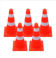 กรวยจราจร ขนาด 50 ซม ชุด 5 อัน (สีส้ม) / Traffic Cone