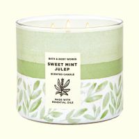 BBW Bath &amp; Body Works 3 Wick Candle 411g. // Sweet Mint Julep เทียนหอมใหญ่คุ้มค่า ช่วยลดกลิ่นอับในบ้าน สร้างบรรยากาศภายในบ้าน