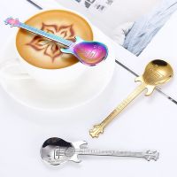 Guitar Coffee Tea Spoon, Stainless Steel Music Note Spoons Tea Spoon Coffee for Stirring Mixing Sugar Dessert