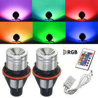 หลอดไฟดวงตานางฟ้า LED RGB 2x + เหมาะสำหรับ BMW ระยะไกล E39 E60 E64 E63 E61