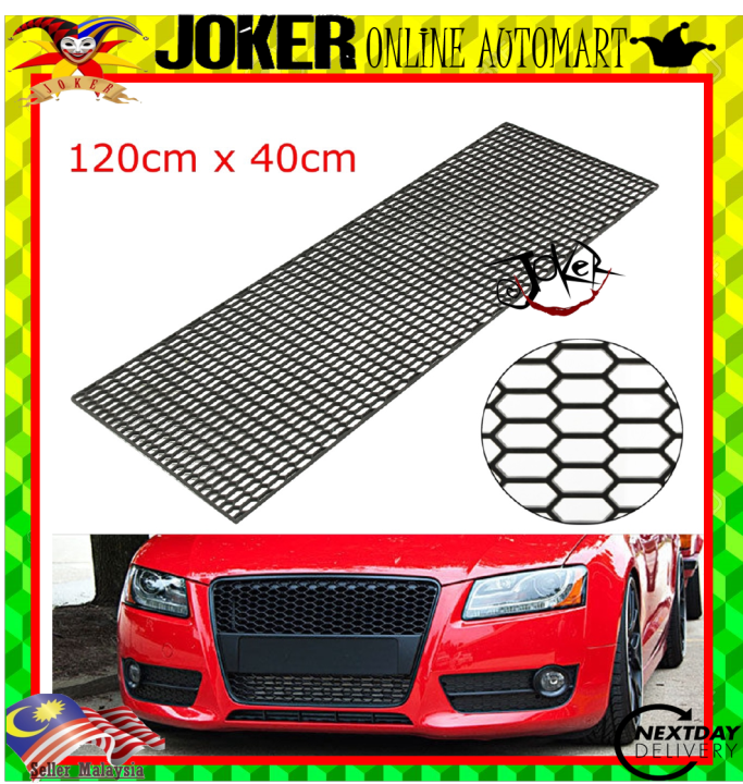 (SMALL COMB) 40CM X 120CM Honeycomb Black ABS Plastic vent car tuning ...