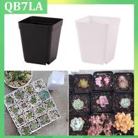 10pcs Planter Pot Trays Mini Square Plastic Flower Pot Home Office Succulent Plants Nursery Pot Green Garden Tools QB7LA Shop