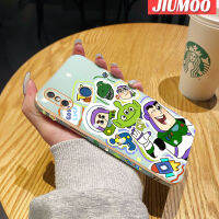 เคส JIUMOO สำหรับ Xiaomi MI 8พร้อมเคสโทรศัพท์กันกระแทกลายการ์ตูนมอนสเตอร์ขอบด้านข้างสี่เหลี่ยมต้นฉบับนุ่มหรูหราเคสป้องกันกล้องฝาหลังเต็มรูปแบบ