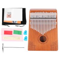 17 Keys with Mahogany Wooden with Bag, Hammer and Music Book, Perfect for Music Lover, Beginners Exotic