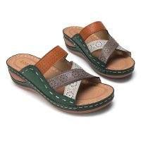 Atikota Roman Style Hole Hollow Cross Peep-toe Sandals Casual R Large Size Thick Bottom Sandal