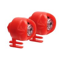 1Set Mini LED Light Headlights for Croc Lamp Ipx5 Waterproof Shoes Lights Outdoor Camping Foot Lamp (Red)