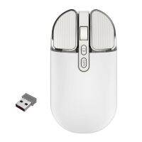 Wireless Game Mouse Button Dual Mode 2.4Ghz Bluetooth-Compatible 5.1 Rechargeable Wireless Game Mouse Adjustable 2400DPI