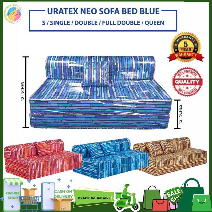 URATEX NEO SOFA BED WITH 1 PILLOW/Uratex Neo Sofa Bed Franco Fabric /6