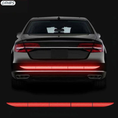 Bemper Belakang Stiker Reflektif Mobil อเนกประสงค์ DFHRS สติ๊กเกอร์ตกแต่งแถบสะท้อนแสงที่แข็งแกร่งสำหรับการขับขี่ตอนกลางคืน