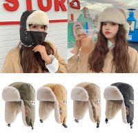 Winter er Hat w Foldable Ear Flap Ski Hat Both for Women Men Cotton Women Earmuffs Thick Warm Pilots LeiFeng Hat