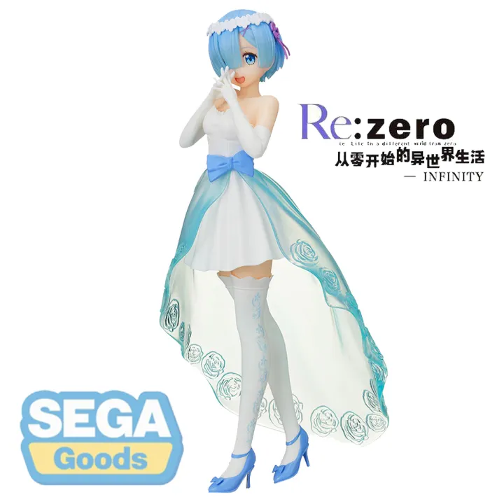 The Genuine SEGA Official Authorization Japanese Anime Re: Life In A  Different World From Zero Bride Wedding Dress Rem Action Figure Toy with  Box and Base Collection 21cm | Lazada PH