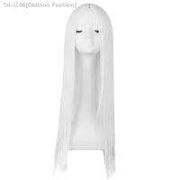 Fei-Show Costume Wig Synthetic Heat Resistant Fiber Long Straight White Hair Halloween Carnival Cos-play Events Women Hairpiece [ Hot sell ] Gktinoo Fashion