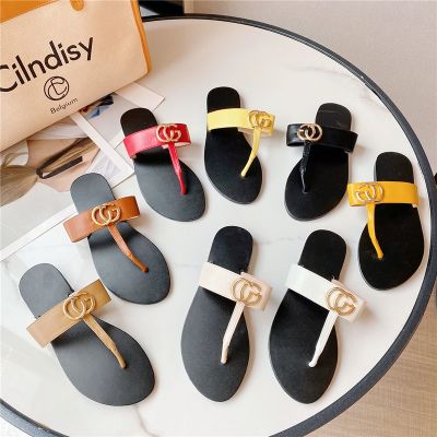 2023 new spring and summer leisure fashion flat thong sandals flip-flops shoes boom