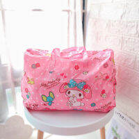 Sanrio Hello กระเป๋าถือ Melody Girl Boy กระเป๋าเดินทางพับ Duffel กระเป๋าการ์ตูนกระเป๋าขนาดใหญ่ความจุไหล่ Baghot