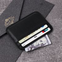 Super Slim Soft Sheepskin Genuine Leather Card Holder Mini Credit Card Wallet Men Thin Card Case Small Purse Business Cardholder Card Holders