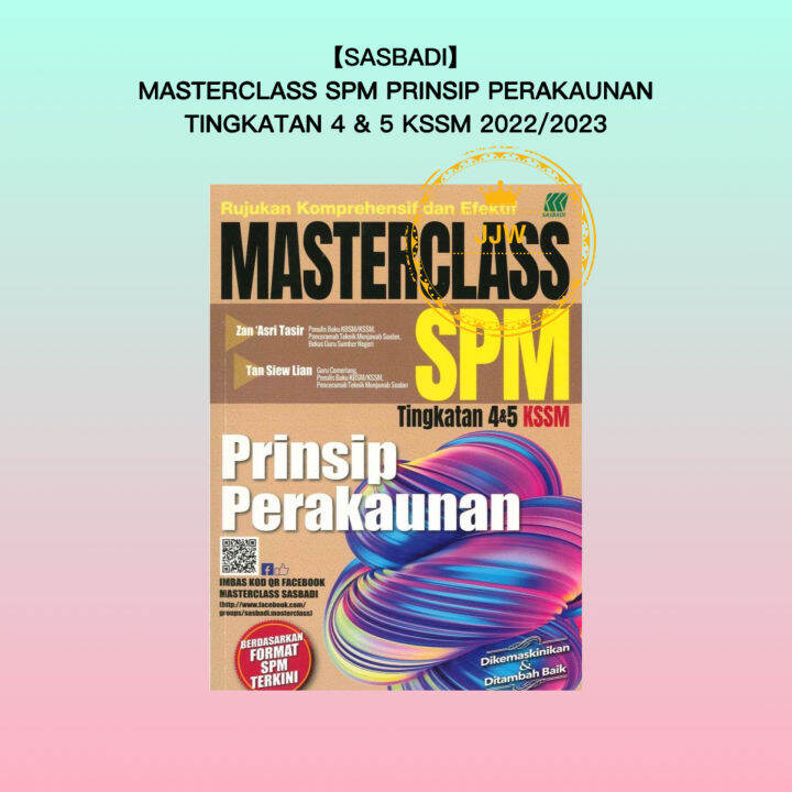 Jjw Sasbadi Buku Rujukan Masterclass Spm Prinsip Perakaunan